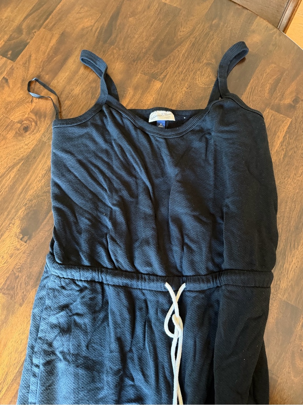 Universal Thread Black Sleeveless Jumpsuit with Drawstring